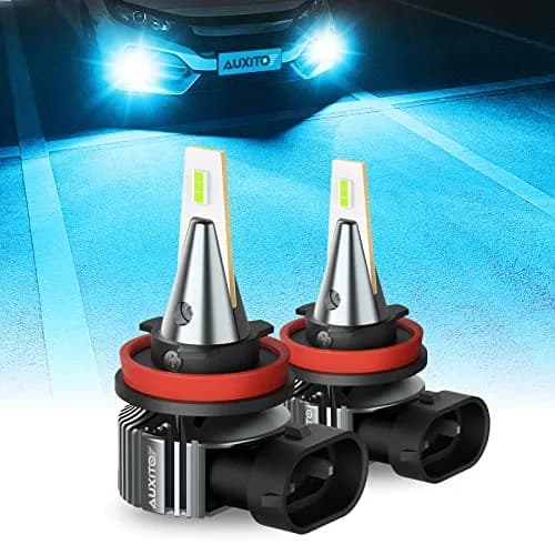 AUXITO H8 H11 H16 LED Fog Lights Bulbs Ice Blue 8000K (2-Pack) | High Penetration & Perfect Beam Pattern thumbnail 1