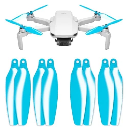 Master Airscrew Stealth Propellers for DJI Mini 2/SE/4K Blue | Quieter Flights & Longer Flight Time thumbnail 1