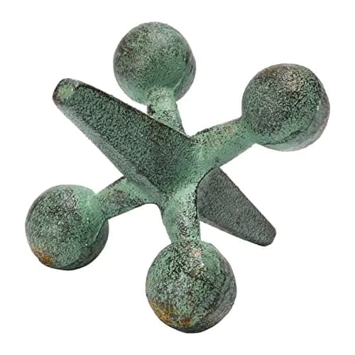 Creative Co-Op Cast Iron Jack Accent Sculpture 1.14 kg (2.53 lb) | Rustic Patina Finish thumbnail 1