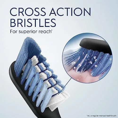 Oral-B Clic Black Toothbrush Replacement Heads, 2 Count (Pack of 2) | Dermatologist Tested thumbnail 3