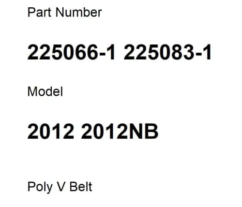 msspett Drive Belt Suitable for 2012 2012NB Planer | Poly V Belt, Black, 1PCS thumbnail 3