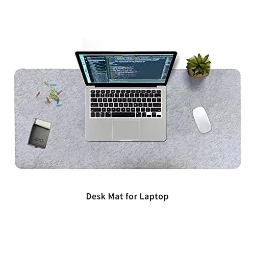 DAWNTREES Large Felt Desk Mat 100cm x 40cm (40"x16") | Smooth Glide & Non-Slip Grip thumbnail 5