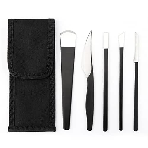 LOOKSEVEN Pedicure Knife Set 5 Pieces | Stainless Steel Ingrown Toenail Tools for Feet thumbnail 1