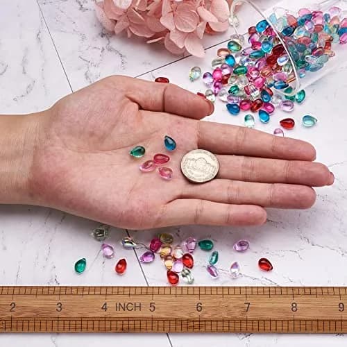 BB Beadthoven Craft Bead 200pcs | Transparent Teardrop Glass Beads for Jewelry & Crafts thumbnail 4