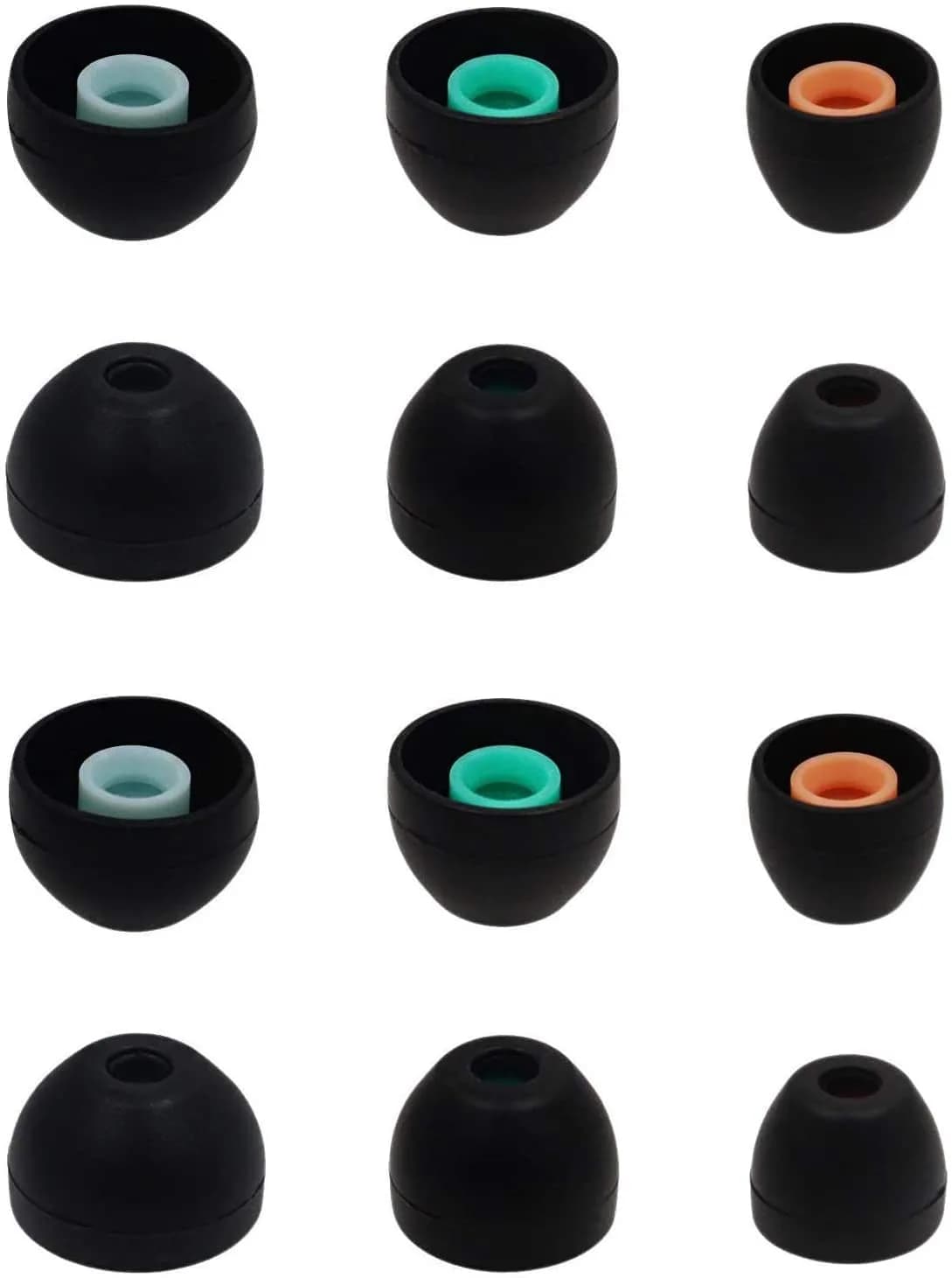 ALXCD Eartips Compatible with Sony WF-1000XM4, S/M/L 6 Pairs Silicone Ear Tips for Sony XM4, Black
