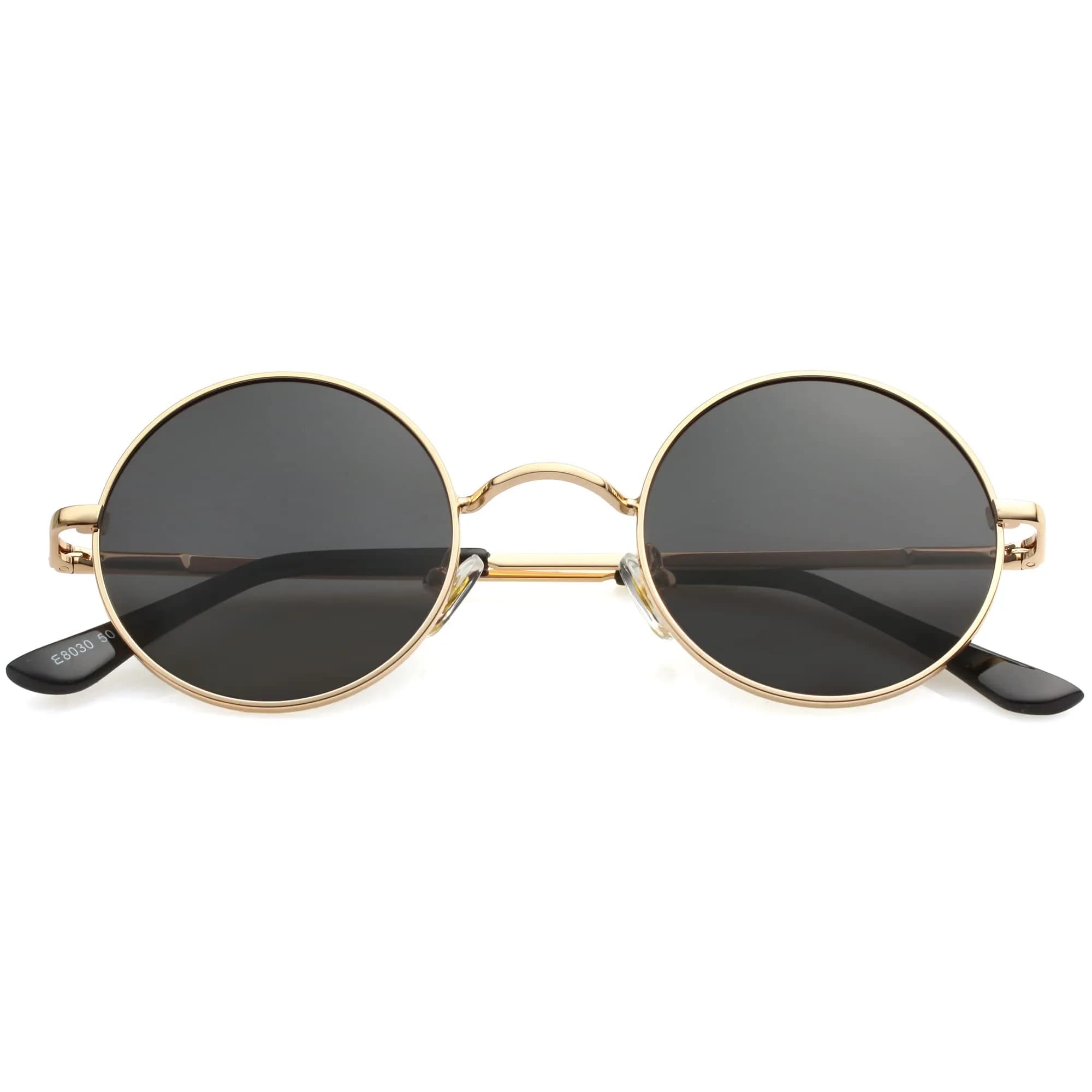 Kursan Small Round Polarized Sunglasses for Women Men | UV400 Protection, Lightweight, Retro Style