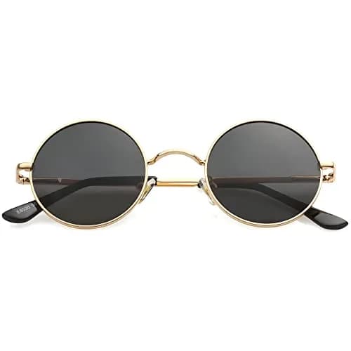 Kursan Small Round Polarized Sunglasses for Women Men | UV400 Protection, Lightweight, Retro Style thumbnail 1