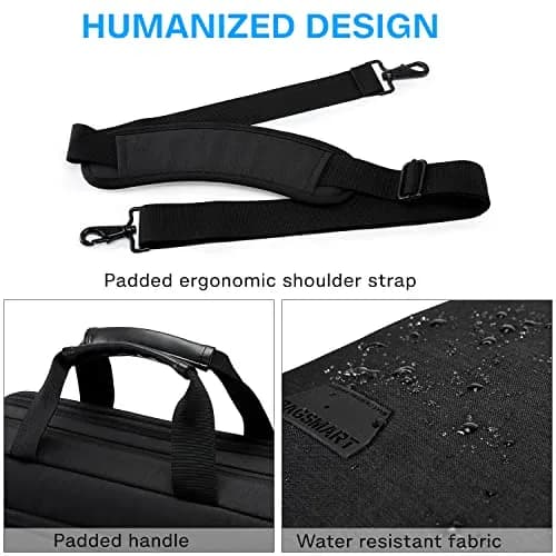 BAGSMART Expandable Laptop Briefcase for 18.4 Inch Laptops | Water-Resistant Business Travel Bag thumbnail 6