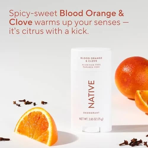 Native Aluminum-Free Deodorant, Blood Orange & Clove 75g (2.65 oz) | 72-Hour Odor Control with Shea Butter & Coconut Oil thumbnail 4