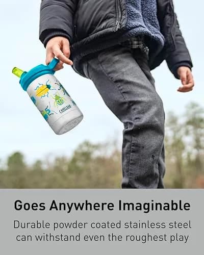 CamelBak Eddy+ Kids Stainless Steel Water Bottle 12oz (350ml) | Magic Unicorns thumbnail 2