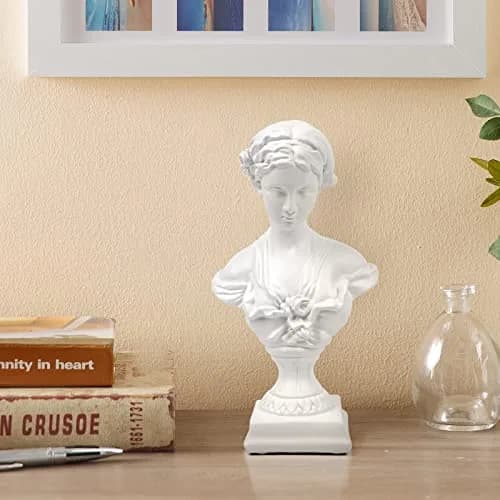 Norrclp Greek Statue of Venus Goddess Bust 21.8 cm (8.6in) | Classic Roman Head Sculpture for Home Decor thumbnail 4