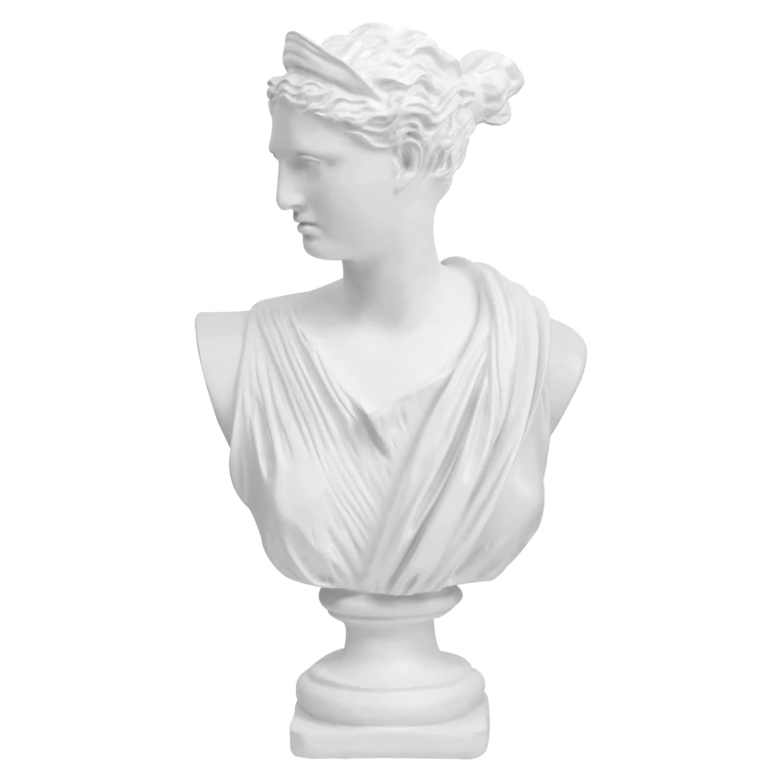 Norrclp Greek Statue of Diana Head Bust 31.75cm (12.5in) | Classic Roman Sculpture for Home Decor