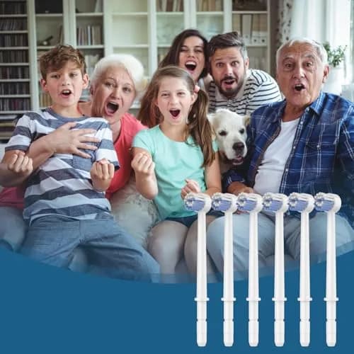 FreFeel Replacement Toothbrush Heads for Waterpik, 6 Count (Pack of 1) | Compatible with Aquarius, Complete Care, Cordless, For Kids, ION, Nano, Ortho Care, Radiance, Traveler, Ultra thumbnail 4
