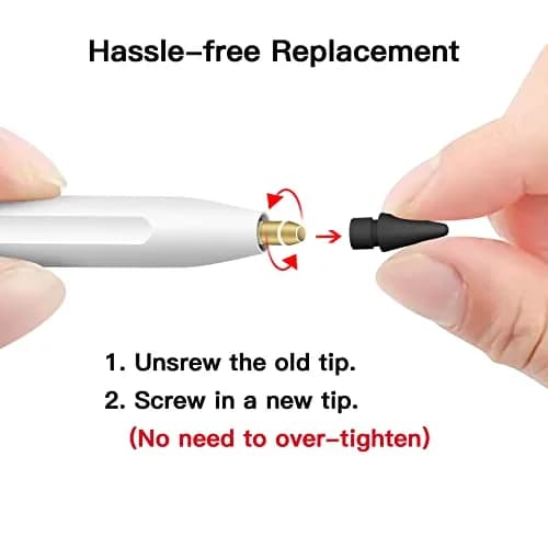 MEKO Replacement Tips for Apple Pencil 1st Gen & 2nd Gen | Durable Silicone, Sensitive Control thumbnail 4