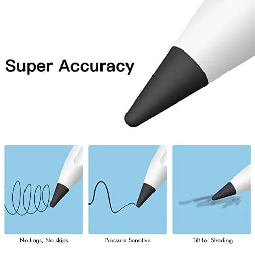 MEKO Replacement Tips for Apple Pencil 1st Gen & 2nd Gen | Durable Silicone, Sensitive Control thumbnail 3