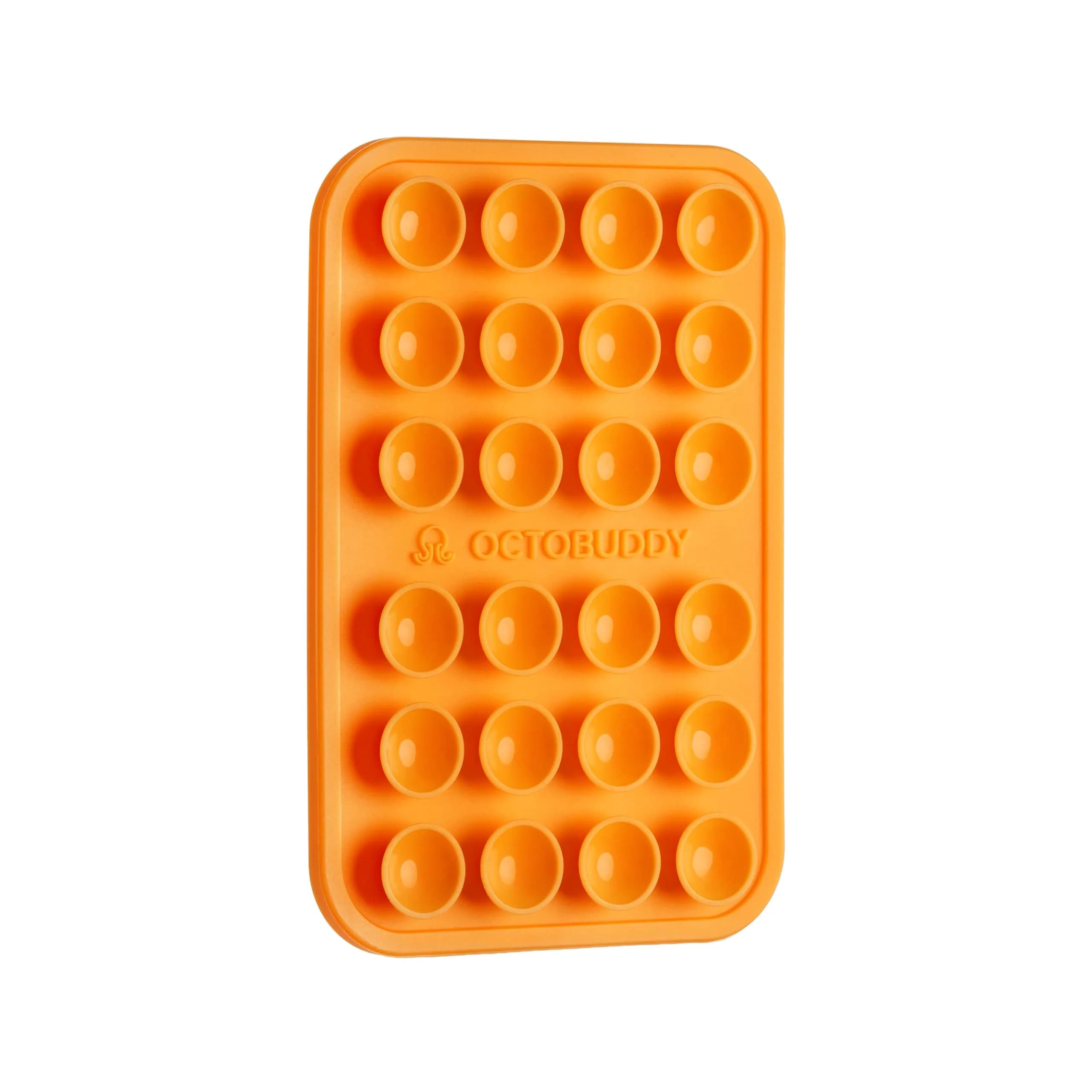 OCTOBUDDY Classic Silicone Suction Phone Case Adhesive Mount, Marigold | 24 Suction Cups for Stable Hands-Free Content