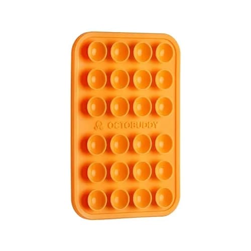 OCTOBUDDY Classic Silicone Suction Phone Case Adhesive Mount, Marigold | 24 Suction Cups for Stable Hands-Free Content thumbnail 1