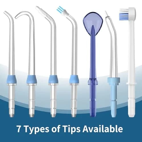 FreFeel Replacement Water Flosser Tips for Waterpik - 6 Classic Jet Tips | Compatible with Most Waterpik Models thumbnail 7