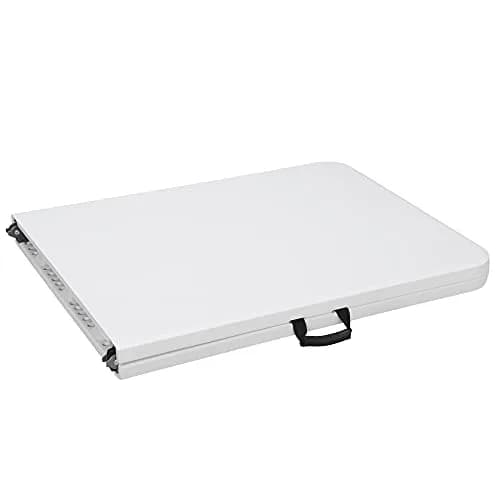 Saicool 6FT Folding Event Table | Heavy Duty Indoor Outdoor Picnic Table, White thumbnail 8
