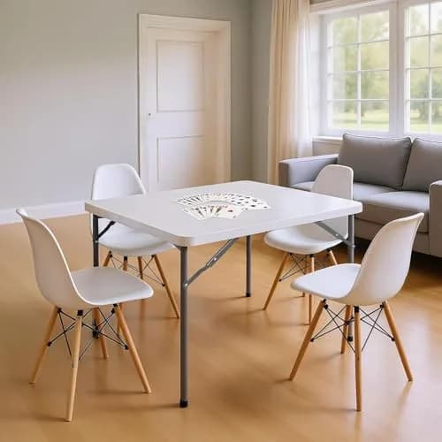 Saicool Folding Event Table 3FT | Heavy Duty Indoor Outdoor Picnic Table with Handle Lock thumbnail 3