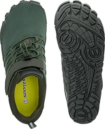 WHITIN Women's Minimalist Barefoot Trail Running Shoes Green 8.5 | Zero Drop, Wide Toe Box, Slip-Resistant thumbnail 5
