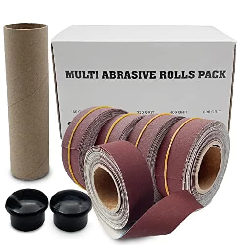 LYFJXX Emery Cloth Roll Set 25mm x 6m (1" x 19.68ft) | 5 Grits Aluminum Oxide Sandpaper for Wood Metal Polishing thumbnail 6