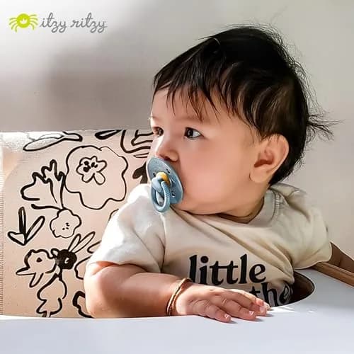 Itzy Ritzy Natural Rubber Pacifiers for 0-6 Mos | BPA-Free, Chic & Soothing thumbnail 7