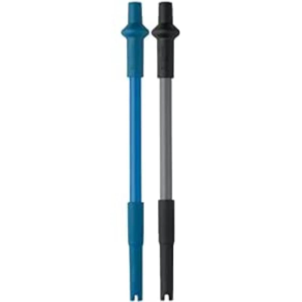 BlenderBottle Stay-In-Bottle Reusable Silicone Straws for BlenderBottle Shaker Bottles, Black and Blue (2 Pack) | Durable, Dishwasher-Safe & BPA-Free - main product image