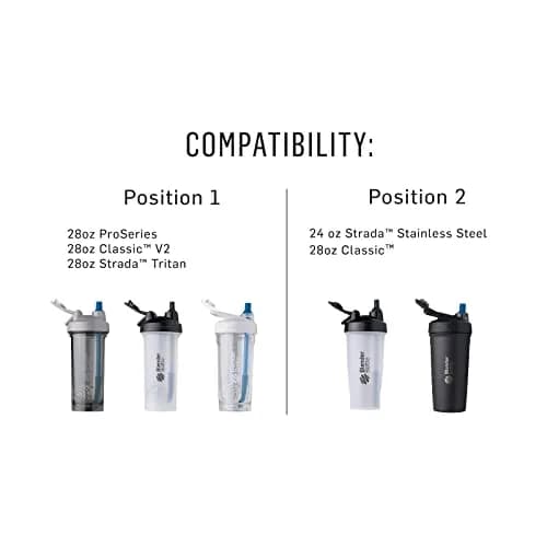 BlenderBottle Stay-In-Bottle Reusable Silicone Straws for BlenderBottle Shaker Bottles, Black and Blue (2 Pack) | Durable, Dishwasher-Safe & BPA-Free thumbnail 5