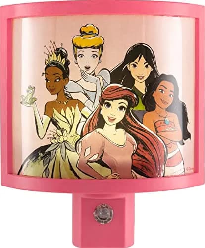Disney Night Light LED Princess Wrap Shade Plug-in Dusk to Dawn | Safe, Energy-Efficient, UL-Certified for Nursery & Bathroom thumbnail 1