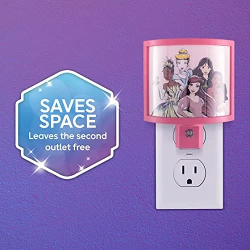 Disney Night Light LED Princess Wrap Shade Plug-in Dusk to Dawn | Safe, Energy-Efficient, UL-Certified for Nursery & Bathroom thumbnail 5