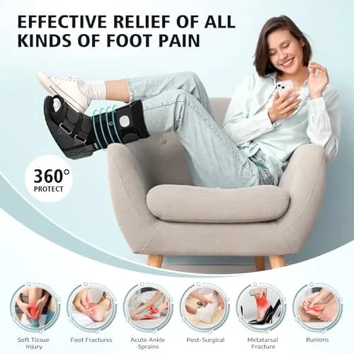 Medibot Advanced Walking Boot XLarge Black | Adjustable Air Splint with Pump thumbnail 6