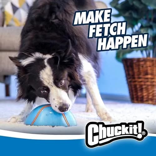 Chuckit! Indoor Super Slider Self-Fetch Squeaky Dog Toy, Durable Rubber thumbnail 6
