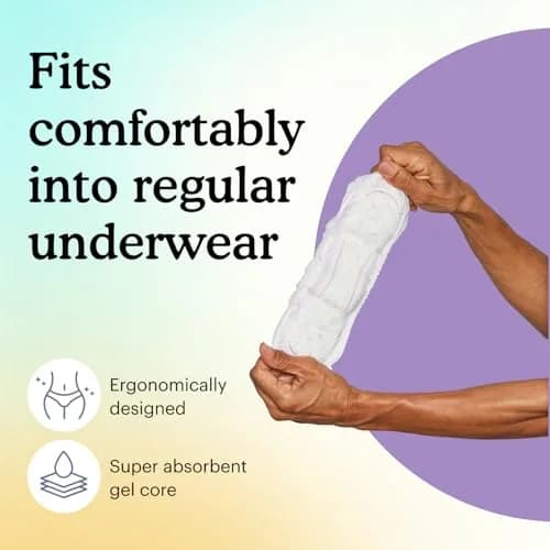 Because Incontinence Pads for Women - Extra Heavy Absorbency | 20 Count Nighttime Leak-Free Liners thumbnail 6
