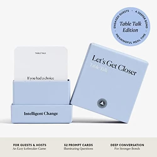 Intelligent Change Get Closer: Table Talk Conversation Cards | 52 Questions for Dinner & Family thumbnail 3