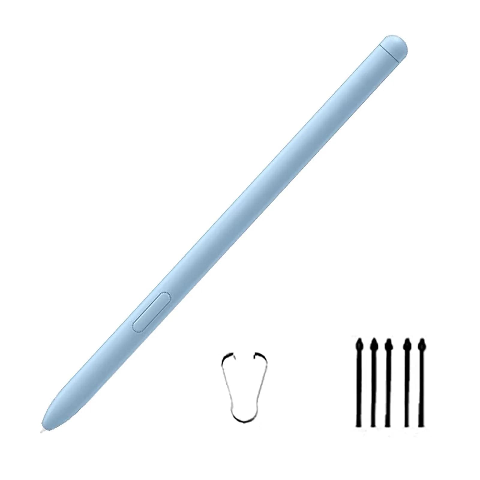 Dogxiong Black Stylus Pen Replacement for Samsung Galaxy Tab S6 Lite & Note 20 Series, 4096 Pressure Sensitivity, 1g (0.035oz) | Includes 5 Replacement Tips — Angora Blue