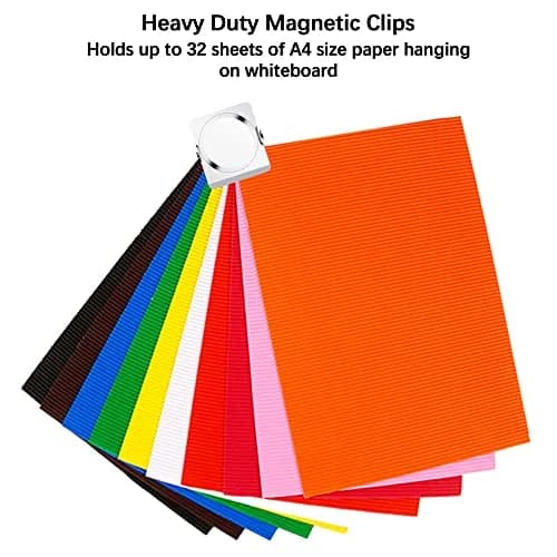 Thimmamma Magnetic Clips 1.77 inch | Heavy Duty Metal Clips for Whiteboard & Refrigerator thumbnail 5