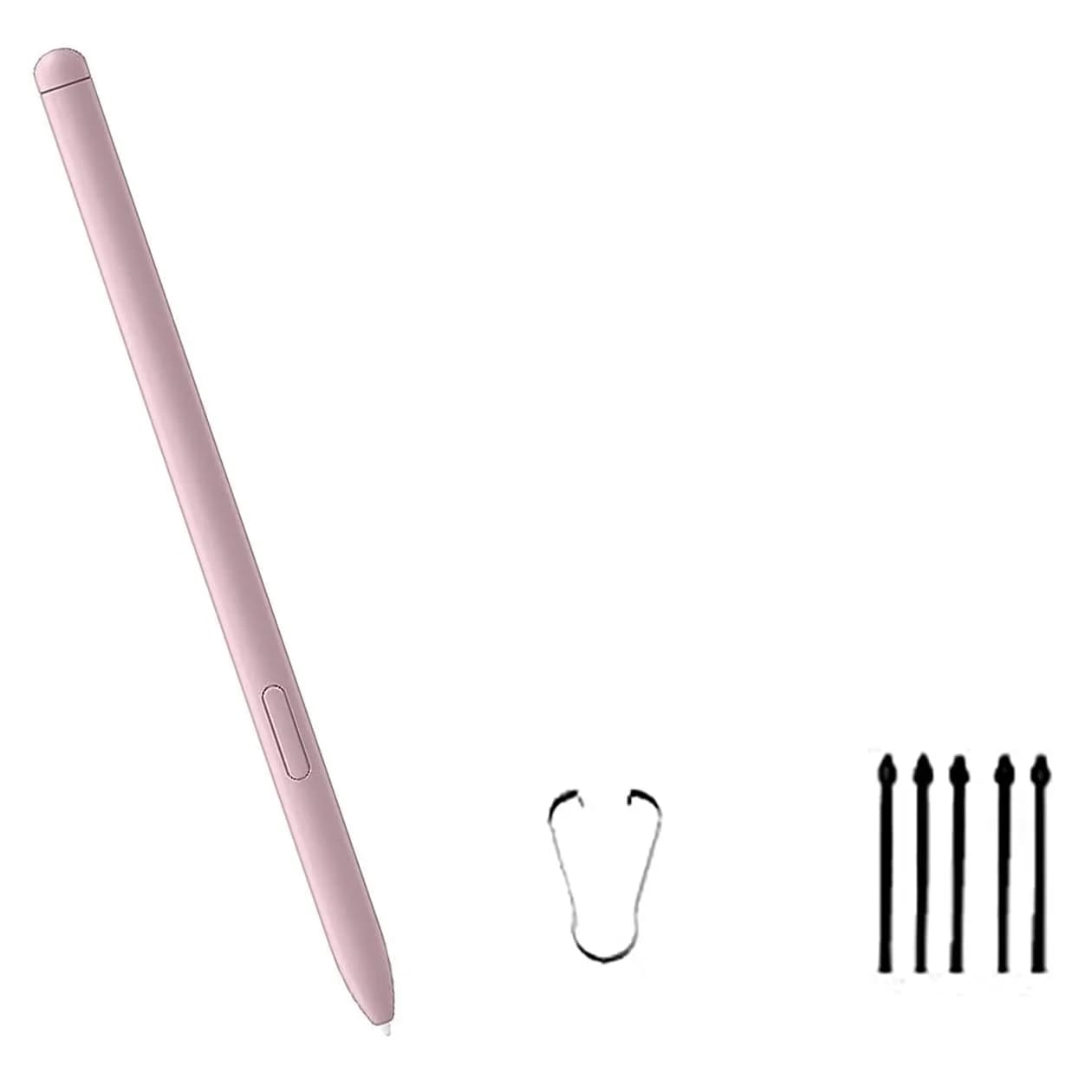 Dogxiong Black Stylus Pen Replacement for Samsung Galaxy Tab S6 Lite & Note 20 Series, 4096 Pressure Sensitivity, 1g (0.035oz) | Includes 5 Replacement Tips — Chiffon Pink