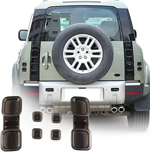 YIWANG Black ABS Taillight Covers for Land Rover Defender 90 110 130 2020-2025 | Exterior Auto Accessories thumbnail 1