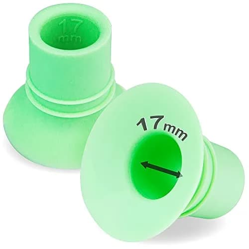 NENESUPPLY 17mm Flange Insert for Breast Pumps | Compatible with Elvie, Medela, Spectra, Willow (17mm, Silicone, 2 pcs) thumbnail 1