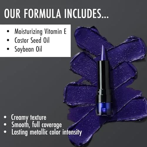 Black Radiance Metalicious Metallic Lipstick Lip Sculptor Purple Reigns (Violet) 1.0 Fl Oz (Pack of 1) | Metallic Finish with Vitamin E thumbnail 6