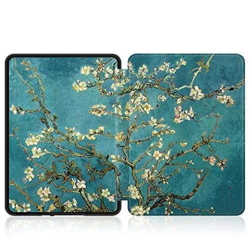 TNP Products Kindle Paperwhite 11th Gen Case, 6.8-Inch PU Leather, Almond Blossom | Smart Auto Sleep Wake Folio thumbnail 7