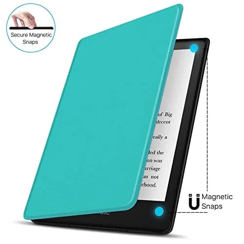 TNP Kindle Paperwhite 11th Gen Case, 6.8-Inch PU Leather, Turquoise Blue | Auto Sleep Wake thumbnail 5