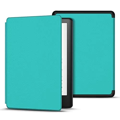 TNP Kindle Paperwhite 11th Gen Case, 6.8-Inch PU Leather, Turquoise Blue | Auto Sleep Wake thumbnail 3