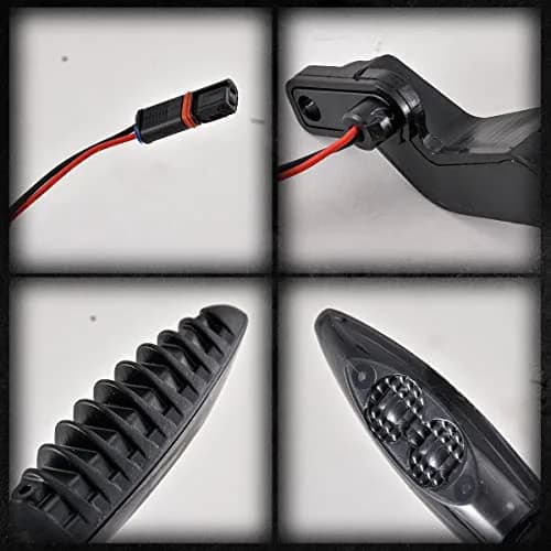 TUINCYN Motorcycle Turn Signal Light Rear LED Blinkers Indicators Compatible With BMW F650GS F700GS F800G F800R F800S F800ST HP2 Sport K1200R K1300R R1200GS R1200R G310GS G310R Amber (2 Pack) | Waterproof, Bright, Easy Install thumbnail 4