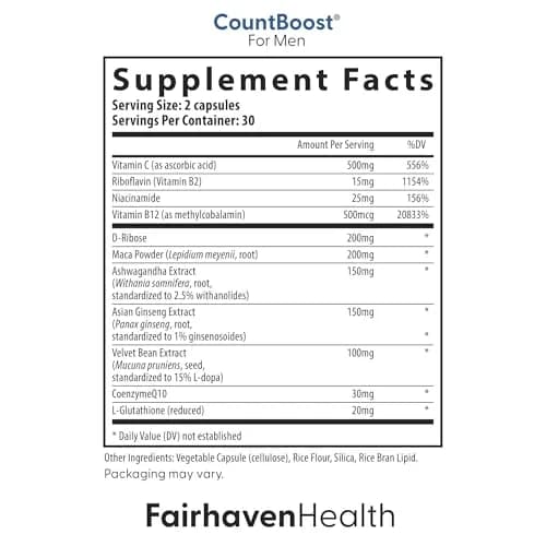 Fairhaven Health FertilAid Multivitamin, MotilityBoost & CountBoost Combo | Supports Male Fertility & Reproductive Health thumbnail 3