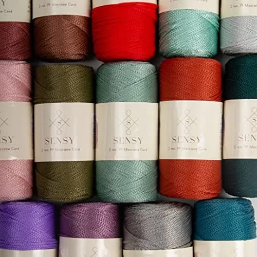 S SENSY Premium Polyester Macrame Cord 2mm Plum | 230m (251 Yards) Sparkle Rope for Bags & Decor thumbnail 5