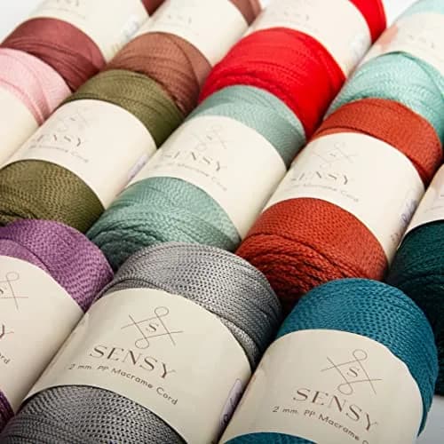S SENSY 2mm Polyester Cord 251 Yards (230m) | Sage Color Macrame Rope for Bags & Decor thumbnail 6
