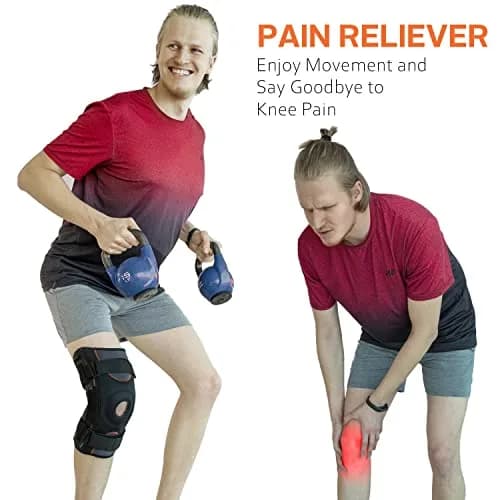 Omples Hinged Knee Brace Small Black | Orthopedic Brace for Pain Relief & Stability thumbnail 2