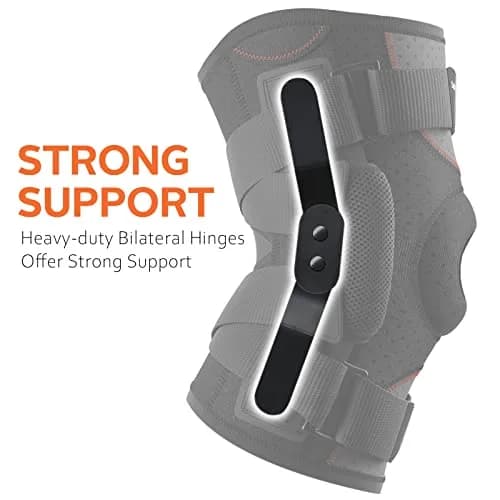 Omples Hinged Knee Brace XXX-Large Black | Reinforced Stability for Pain Relief & Injury Prevention thumbnail 3